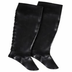 Zwarte Beenkappen Rijgveter