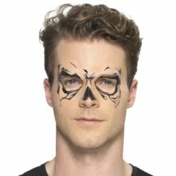 Face Tattoo Skull -Maskerade Verkoop 46774 gr3