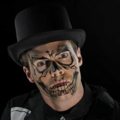 Face Tattoo Skull -Maskerade Verkoop 46774 gr6