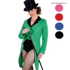 Slipjas Dames Texturé Groen -Maskerade Verkoop mab208121 slipjas dames groen 2