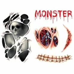 Halloween Tattoo's Monster Littekens