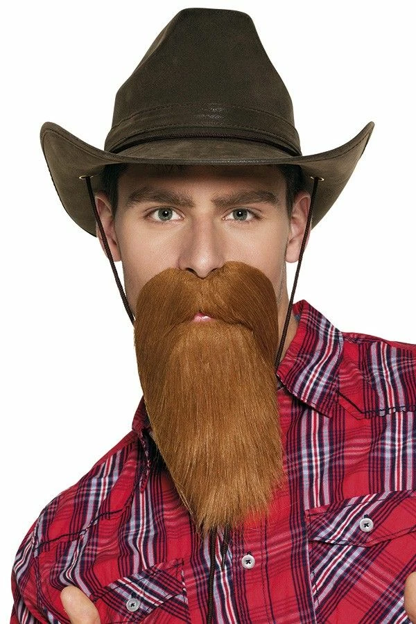 Voorkant -Maskerade Verkoop baard snor cowboy sch871364719999 1